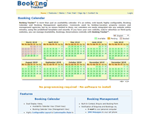 Tablet Screenshot of bookingtracker.com